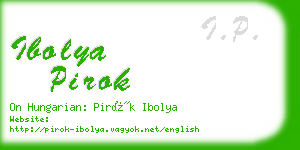 ibolya pirok business card